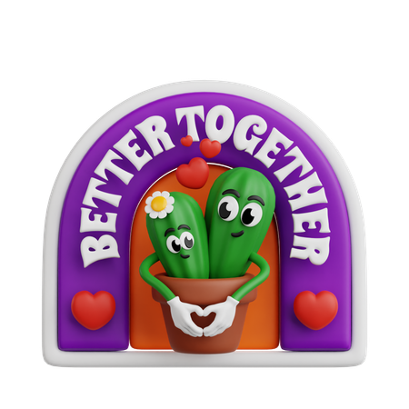 Better Together  3D Icon