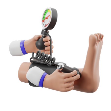Beurteilt die Durchblutung der Extremitäten  3D Icon