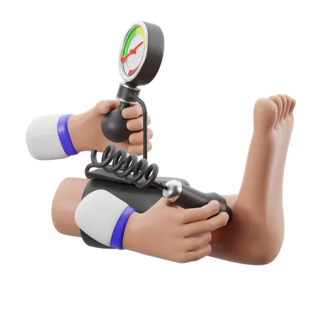 Beurteilt die Durchblutung der Extremitäten  3D Icon