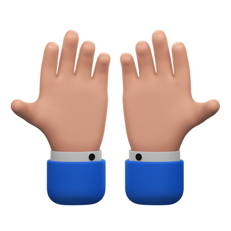 Beute, Hände, Geste  3D Icon
