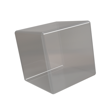 Beveled Cube Glass  3D Icon