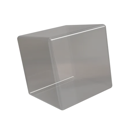 Beveled Cube Glass  3D Icon