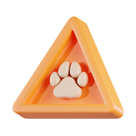 Beware Of Animal  3D Icon