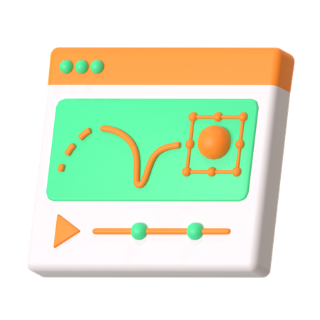 Bewegung  3D Icon