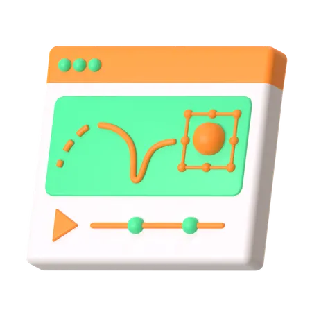 Bewegung  3D Icon