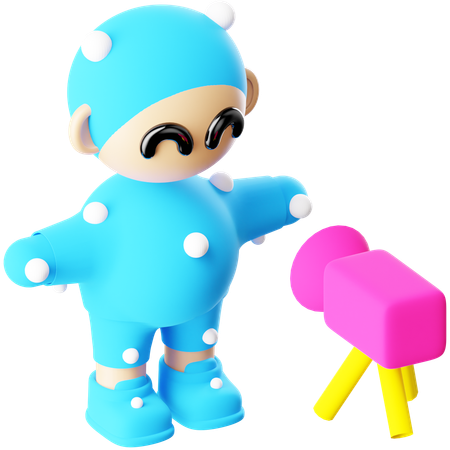Bewegungsaufnahme  3D Icon
