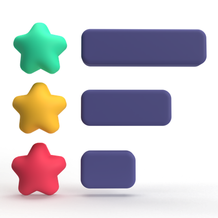 Bewertung  3D Icon