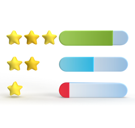 Bewertung  3D Icon
