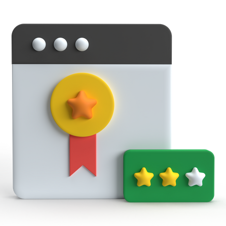 Bewertung  3D Icon
