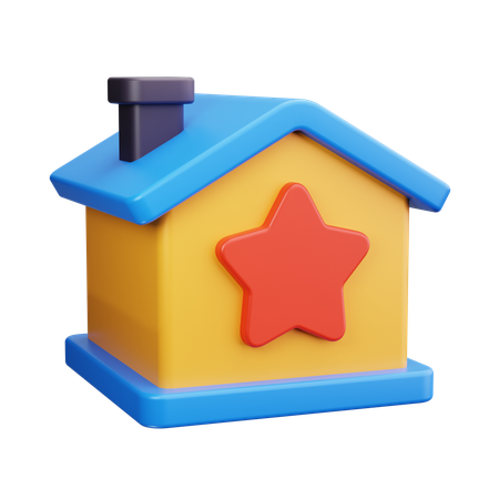 Bewertung Haus  3D Icon