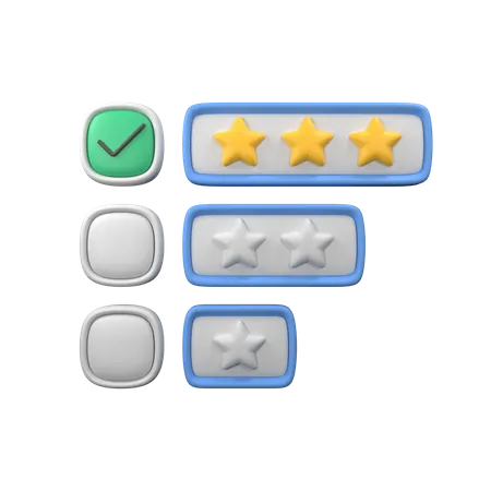 Bewertungsstern  3D Icon