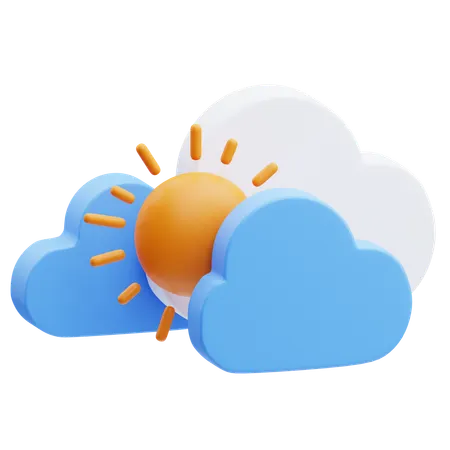 Wolkig  3D Icon