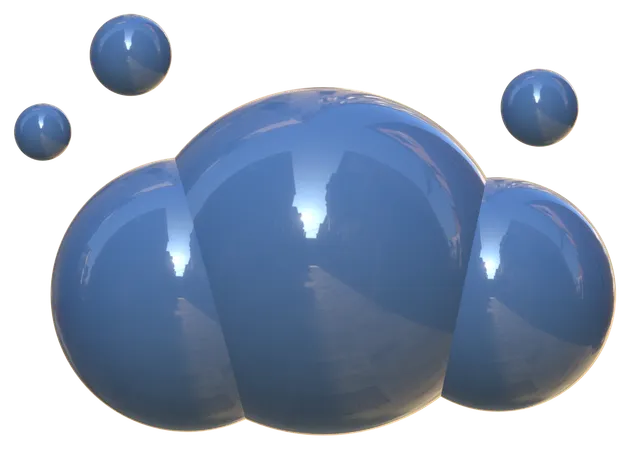 Wolkig  3D Icon
