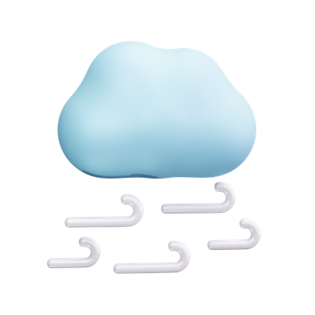 Bewölkt und Gewitter  3D Icon