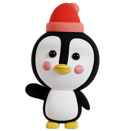 Bezaubernde Pinguinillustration  3D Icon