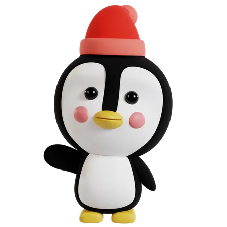 Bezaubernde Pinguinillustration  3D Icon