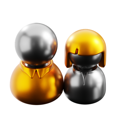 Beziehung  3D Icon