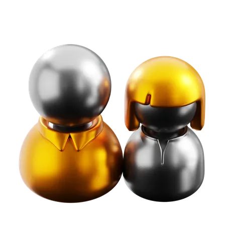 Beziehung  3D Icon