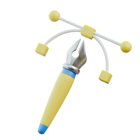 Bezier  3D Icon
