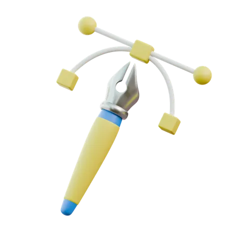 Bezier  3D Icon