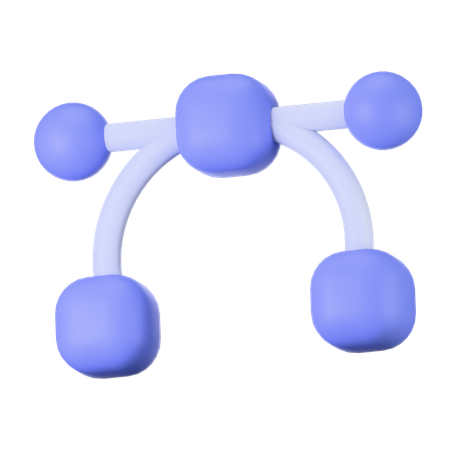 Bezier  3D Icon