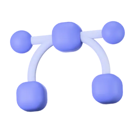 Bezier  3D Icon