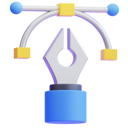 Bezier  3D Icon