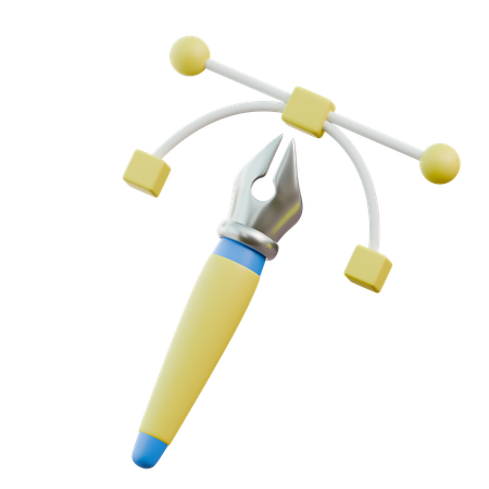 Bézier  3D Icon