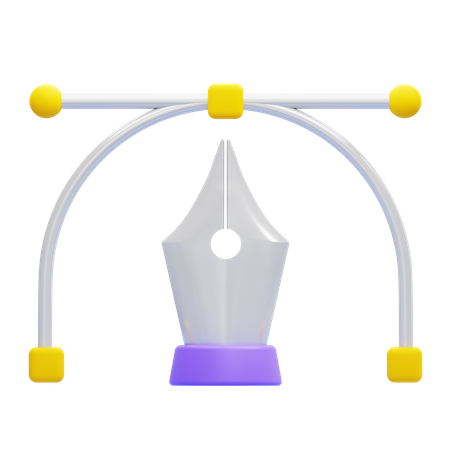 Bezier 3D Icon