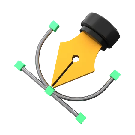 Bezier Tool  3D Icon