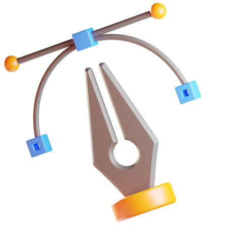 Bezier Tool  3D Icon