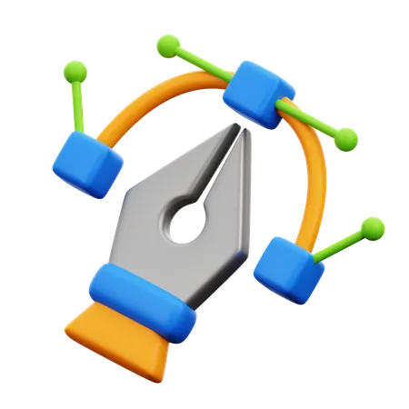 Bezier Tool  3D Icon