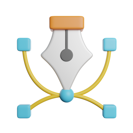 Bezier Tool  3D Icon
