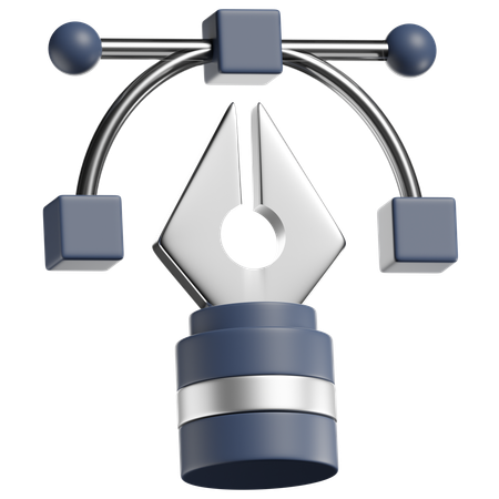 Bezier Tool  3D Icon