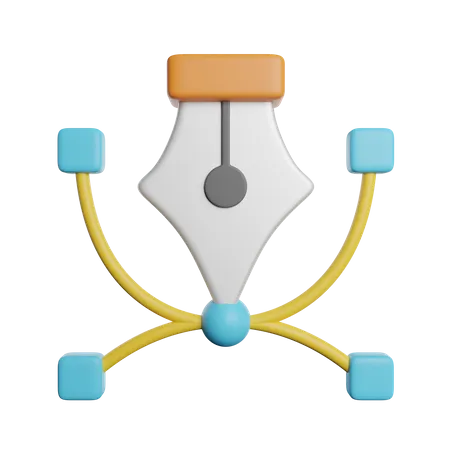 Bezier Tool  3D Icon