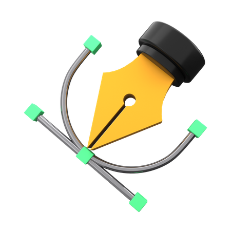 Bézier-Werkzeug  3D Icon