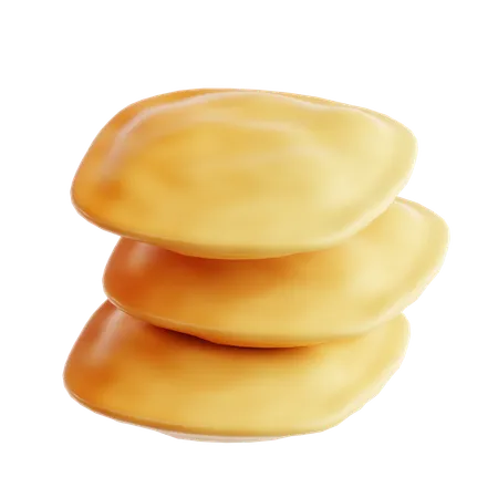 Bhatura  3D Icon