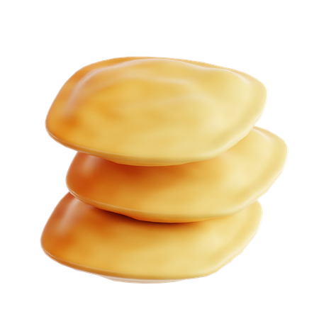 Bhatura  3D Icon