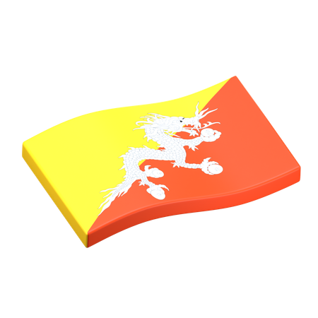 부탄  3D Icon