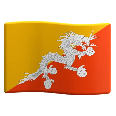 Bhutan  3D Icon