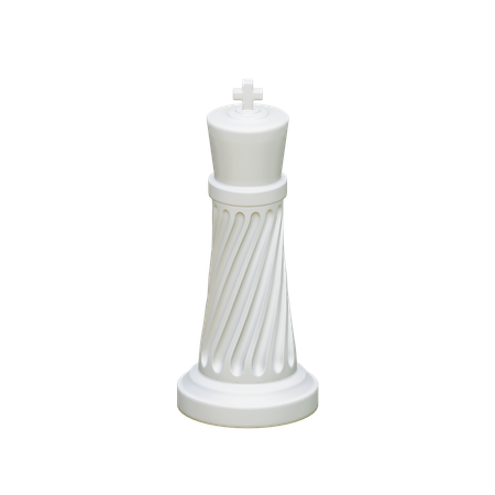 Re bianco  3D Icon