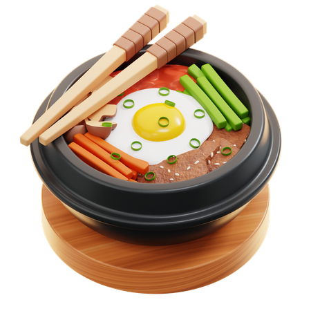 Bibimbap  3D Icon