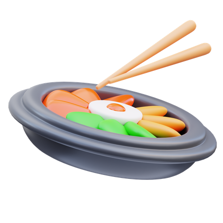 Bibimbap 3D Icon