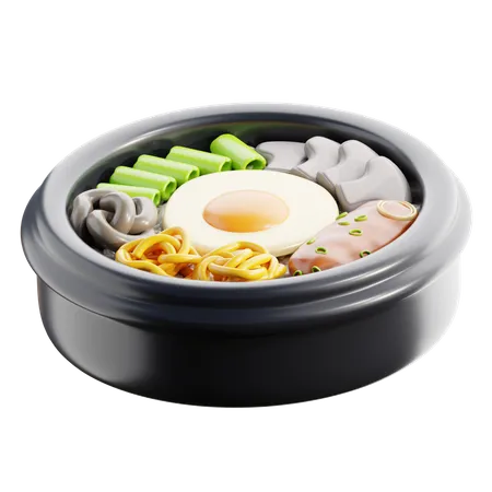 Bibimbap Korean Food 3 D Icon 3D Icon
