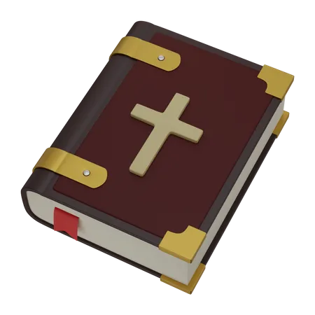 Bible Book With A Red Bookmark 3D Icon