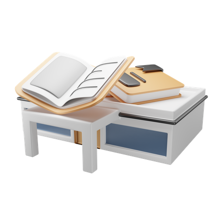 Biblioteca  3D Icon