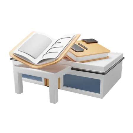 Biblioteca  3D Icon