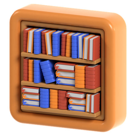 Biblioteca  3D Icon