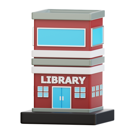 Biblioteca  3D Icon