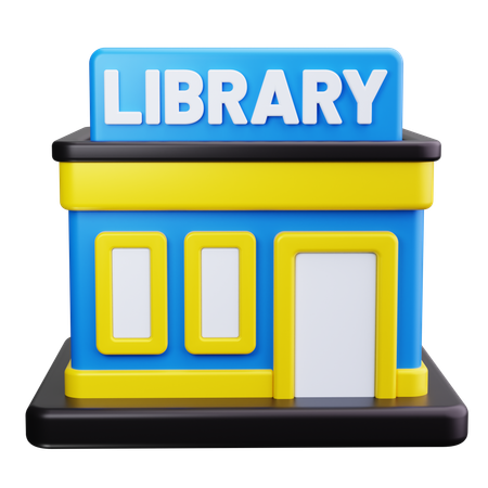 Biblioteca  3D Icon